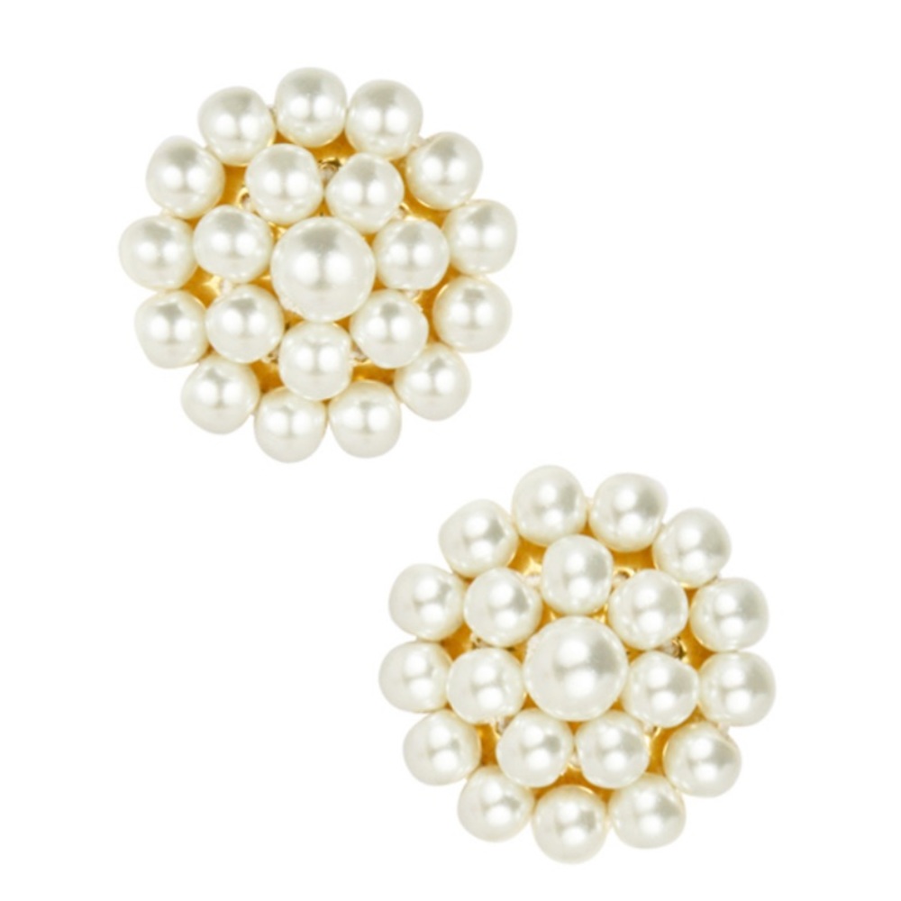 Lisi Lerch Button Pearl Earrings
